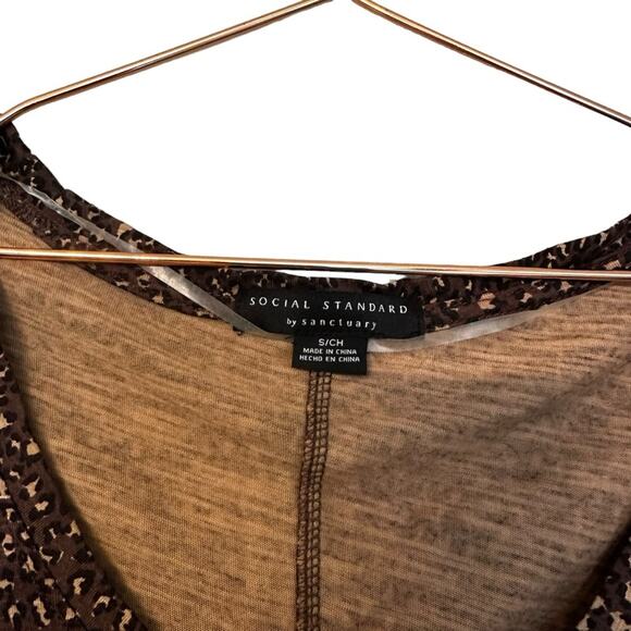 Social Standard by Sanctuary Cheetah Print GIA Scoop Dress - Size small - Picture 7 of 7